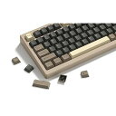 138キー キーキャップ ダブルショット PBT キーキャップ Cherry MX Gateronスイッチ 60%65%70%100%メカニカルキーボード (グレー、ブラウン)