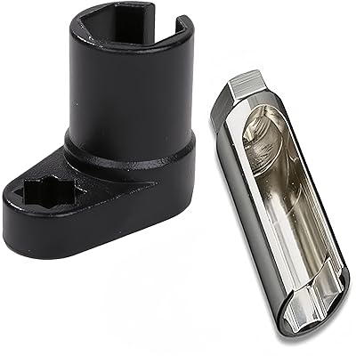 JiangMuXin o2センサー ソケット o2センサー 工具 ソケットレンチ o2 レンチ o2センサー工具 22mm (シ..