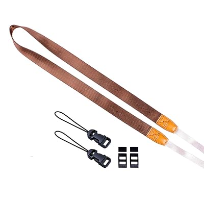 [VKO] スリムネックストラップ 長さ調節可能なショルダーストラップ 一眼レフ/ミラーレス/コンパクトカ..