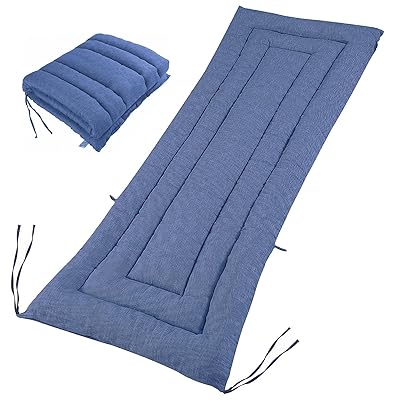 敷きふとん しじら織り ごろ寝マット シングル 綿100％ 肌に優しい – sunnyskies 吸汗速乾 軽量 抗菌 ..