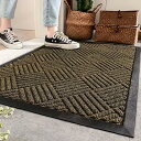 Ever Fairy 玄関マット 屋外 泥落とし 滑り止めマット 玄関 マット 室内 おしゃれ 足ふきマット 業務用 家庭用 洗える 吸水 出入り口 シンプル グレー (43.5*75cm, ブラウン(C))