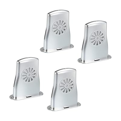 PATIKIL アコースティックギター加湿器 ギター楽器サウンドホール加湿器 ボックス付き シルバー 4個