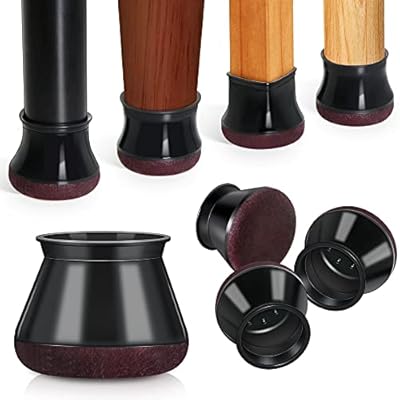 椅子脚カバー 椅子の足キャップ イス脚カバー シリコン 家具 足 傷防止 防音 丸脚四角脚兼用 傾斜した..