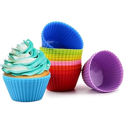 マフィンカップ シリコン 8色24個入り ベーキングカップ 耐熱 ケーキカップ ケーキ型 オーブン対応 シ..