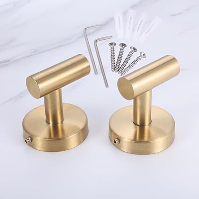 タオルフック 壁掛けフック タオルローブフック 2個セット Lemfema 304ステンレススチールタオルフック バスローブ フック 仕上げ壁取り付けバスルーム...