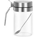 家庭キッチン用 調味料入れ 調味料ボトル砂糖 塩 容器 塩コショウ入れ スプーンで450ml