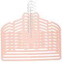 NUOLUX ハンガー 衣類ハンガー リボン 滑らないハンガー リボンハンガー ピンク 39.5cm 10本 可愛い 蝶の形 かたくずれ防止 スーツハンガー ジ...