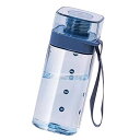 yowodana 水筒 ウォーターボトル 400ml プラスチックボトル スポーツボトル 耐冷耐熱 軽量 コンパクト キャリーハンドル付き 携帯便利 漏れ防止 スポーツ/フィットネス/仕事用 直飲み クリア ブルー