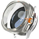 Miimall for Galaxy Watch 7 44mm カバーガラスフィルム一体型 スケール付き 全面保護 防水 耐衝撃 傷防止 強化ガラスフィルム 対...
