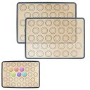 Liroyal ベーキングマット 2枚セット クッキングシート 製菓マット オーブンシート シルパット ベーキングシート お菓子作り プレースマット 製菓道具 ...