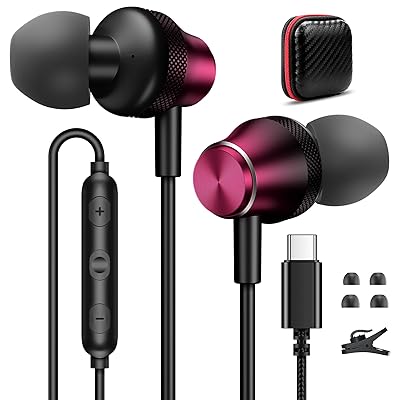 タイプc イヤホン 有線 通話可能 対応iPhone 16/iPhone 15/iPad10 Air 4 5 mini 6 10世代 対応Galaxy S22 S23/Google Pixel 8a 7a/Xperia/AQUOS/OPPO/Redm