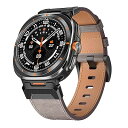 Miimall レザーバンド Galaxy Watch Ultra 対応 バンド ソフト 柔軟性 本革 装着簡単 革製ストラップ レザー素材 ベルト 調節可能 ...