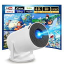 Heshare プロジェクター 小型 【Android TV搭載・18000LM高輝度・270°回転】天井投影 Wi-Fi6 接続Bluetooth5.4 プロジェクター 家庭用 自動台形補正 1080P&4k対応 HiFiスピーカー内蔵 スタンド一