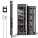 送料無料 電動ドライバー精密セット電動工具キット充電式ワイヤレスコードレス磁気ビット51 in 1家庭用修理