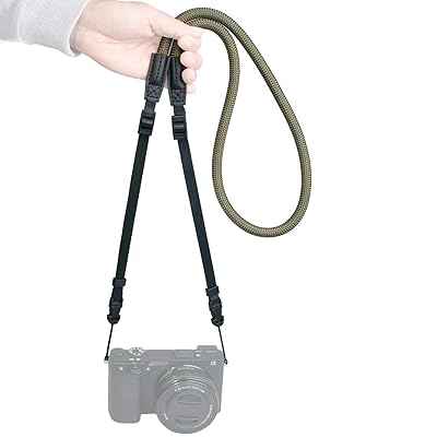[VKO] カメラネックストラップ クライミングロープ製ショルダーストラップ 調節式な長さ80-135cm 一眼..