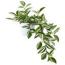 MOSADE フェイクグリーン 光触媒 人工観葉植物【ハカタカラクサ】ミニ インテリアグリーン 小さい 造花 卓上 世話いらず 水やり不要 オフィス ホーム デ...