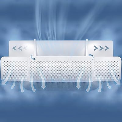 【直撃風解消】 エアコン 風除け エアコン風よけカバー エアコン用カバー 風向き 風向 調整 クーラー 直撃風 空調 防止 横幅伸縮可能 風向き上下180°調節 取り付け簡単 節電 冷房暖房通用 結露対策