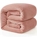 Hansleep 毛布 シングル 夏用 ブランケット 100x140cm グレーピンク マイクロファイバー 柔らかく肌触り フランネル 洗える 静電防止 四季適用 (100x140,グレーピンク)