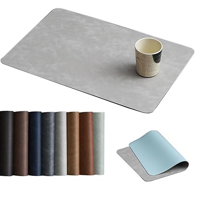 淳一屋 ビッグサイズ 50cm*34.5cm ランチョンマットPU製 丸洗いOK 耐久性 撥水 防汚 断熱 滑り止め お..