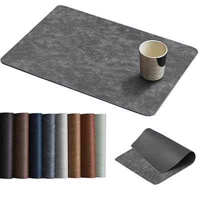 淳一屋 ビッグサイズ 50cm*34.5cm ランチョンマットPU製 丸洗いOK 耐久性 撥水 防汚 断熱 滑り止め お..