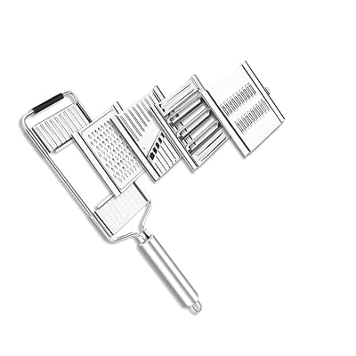 UOPR 多用途スライサー 野菜薄切り 手軽に野菜カット ステンレス製 キャベツ 千切り スライス おろし ..