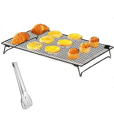 2点セット ケーキクーラ ー 26cm * 23cm * 3cm 冷却ラック クーラーメッシュ ベーキング冷却ラック 焦..