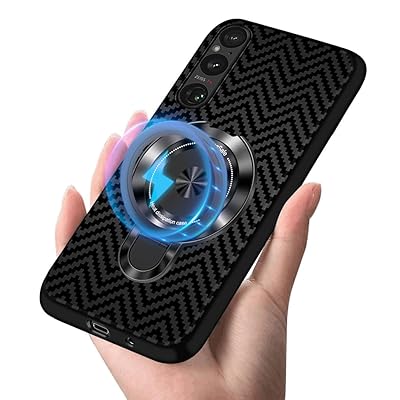 Xperia 1 VI ケース Magsafe対応 隠しスタンド 全面保護 TPU ストラップホール付き 携帯カバー SO-51E SOG13 ケース 縦横両対応 リング マグネット搭載 車載ホルダー 対応 耐衝撃性 エクスペリア1VI カバー