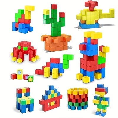マグネットキューブ 46PCS マグネット ブロック パズル 大きいサイズ 30mm 立体パズル 積み木 男の子 女の子 3D おもちゃ 図形 算数 立方体 マグネット 脳トレ 初期教育 STEM教育キット 知育玩具 教材 おもちゃランキング 長く遊