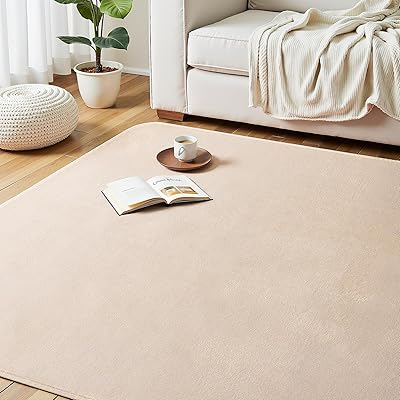 Belinna ラグ カーペット ラグマット 絨毯 滑り止め付き 防音 洗えるラグ 防ダニ 防臭 軽量設計 オールシーズン快適に使用 素肌にやさしい 北欧風 おしゃれ ホットカーペット対応 床暖房対応 厚手 抗菌 床保護 転倒を防ぐ 4畳200×30