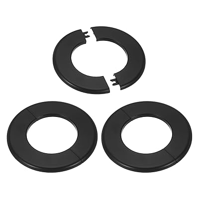 PATIKIL ウォールキャップ エアコン配管カバー 穴塞ぎ ウォールパネル ドレンキャップ 水管蛇口装飾用 78mm 3個 黒