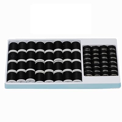 ミシン糸 黒 403s 縫い糸 60番 ミニ家庭用ミシン用糸 60セット 電動ミシン用糸 上糸32枚 下糸28枚 単枚..