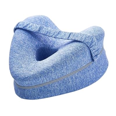 YFFSFDC 足枕 横向き膝枕 圧力分散 クッション低反発膝枕 着脱可能 ストラップ付き 通気性 足に沿った..