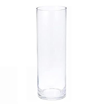 円柱 花瓶 大 フラワーベース ガラス 一輪挿し北欧 透明 花器 シンプル クリア 北欧 透明 大きな インテリア 室内 大きい 飾り (直径10cm 高さ30cm)