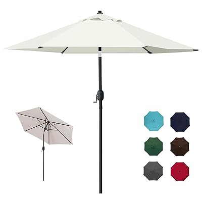 LOVE STORY ガーデンパラソル 210cm/230cm/270cm/300cm 大型 風に強い パラソル ハンドル開閉 角度調整..