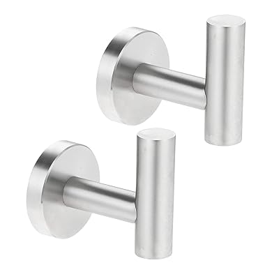 タオルフック 壁掛けフック 304ステンレス 洗面所 バスルーム 浴室 キッチン トイレ用 フック コートフック 帽子用 2個セット