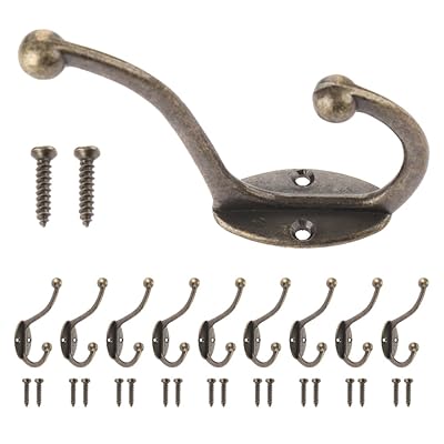 帽子掛けフック アンティーク調 フック 壁掛け 壁フック コートラック コート掛け ウォールフック フック壁掛け収納 玄関 浴室 キッチン 寝間用 ウォールフック 吊り下げ収納 高耐荷重 10個