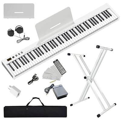 【ピアノスタンドセット】ニコマク NikoMaku 電子ピアノ 88鍵盤 SWAN-S 日本語表記 MIDI対応 コンパク..