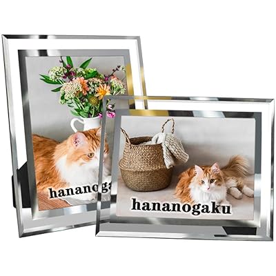 フォトフレーム 2L判 写真立て 透明 ガラス フレーム 2枚 縦置き 横置き 写真フレーム 結婚祝い 出産祝..