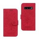 Galaxy S10 Plus ケース 手帳型 ぎゃらくしーS10 Plus ケース docomo SC-04L SC-05L / au SCV42 蝶と蔷薇でできた見た目の大気で美しい保護カバー と快適な質感 ギャラクシー S10 Plus ケース