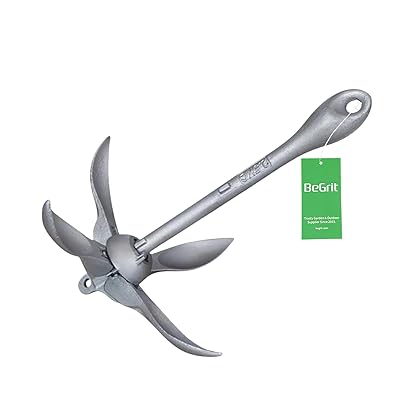 BeGrit シルバーアンカー カヤック カヤック アンカー 船 釣りアンカー シーアンカー SUP 錨 アンカー ..