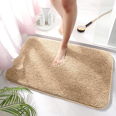 YTXGGFZY バスマット 足ふきマット お風呂マット 吸水 速乾 玄関マット 滑り止め ふわふわ マイクロフ..
