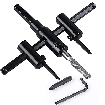 自在錐 充電ドリル用自在錐 工作道具穴開け アジャスタブル サークルカッター 超硬合金鋼刃 調整可能 ..