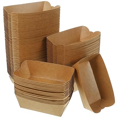 FRCOLOR 紙皿 使い捨て皿 使い捨て 紙プレート 100個 クラフト紙 防水 防油 漏れ防止 かみざら 唐揚げ 焼肉 サラダ スナック バーベキュー パーティー 家庭用 業務用 使い捨て容器