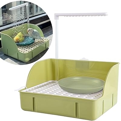 鳥 水浴び 水遊び バスタブ インコ 文鳥 熱中症 暑さ対策 小鳥用バスタブ お風呂 外付け 鳥浴び容器 自..