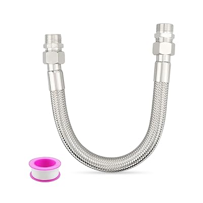 Nahntaipy コンプレッサージャンパーホース、3/4インチ NPT オス 20インチ 長さ 450 PSI & 950°F、3/4..