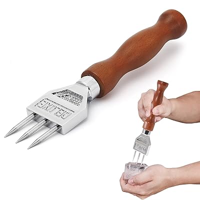 Coollooda アイスピック 3本刃 氷割り 砕氷道具 手動式 防錆 バーテンダー レストラン 飲食店 バー 居..