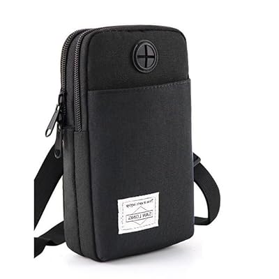 [FsGrg] 多機能スマートフォンバッグ、大容量、ショルダーバッグ、携帯カバー、ショルダーストラップ付..