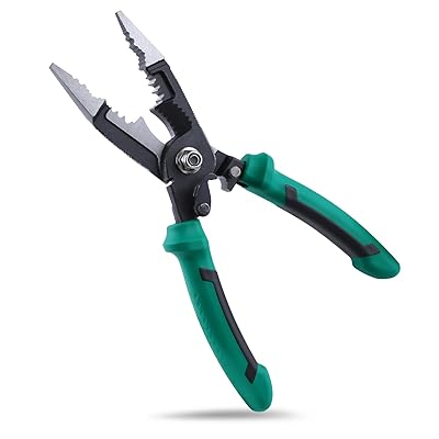 INJOYTEC 電気工事用プライヤー 6in1 電気工事用多機能プライヤー 電気工事用プライヤー ケーブルスト..