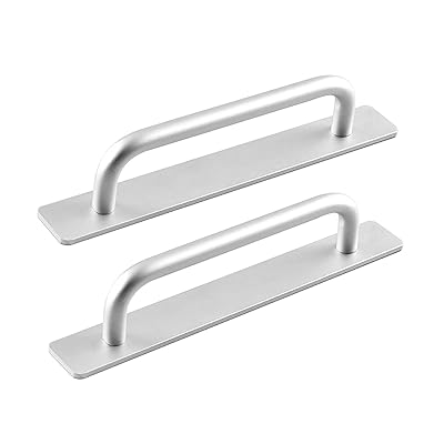 ドア取手 引き出し取手 2個セット 自己粘着式 ブラック ハンドル ノブ 両面テープ式 アルミニウム合金 ..