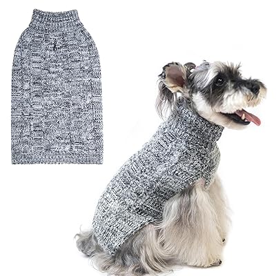 BINGPET 犬 服 冬 犬服 セーター コート ペット服 ニット 犬 冬服 犬洋服 犬の服 秋 春 可愛い おしゃれ 柔らかさ 防寒 綿服 タートルネック ...